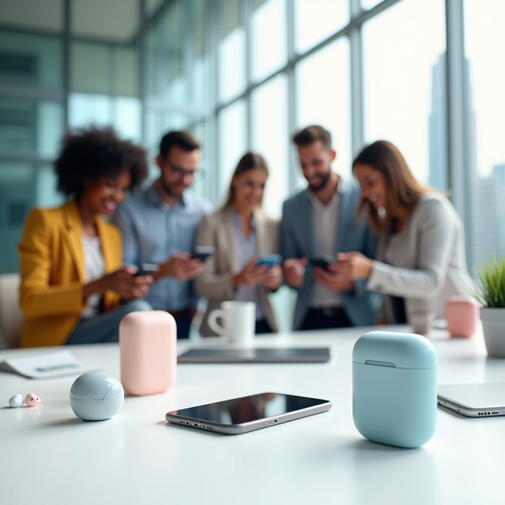 Premium electronics collection on display