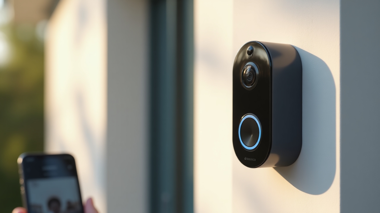 Smart doorbell with soft-touch matte design
